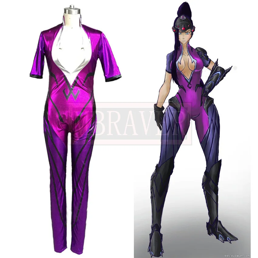 OW Game AmElie Lacroix Widowmaker Cosplay Costume Video Game Cosplay Sexy Costume Purple Catsuit Halloween Costumes for Women
OW Game AmElie Lacroix Widowmaker Cosplay Costume Video Game Cosplay Sexy Costume Purple Catsuit Halloween Costumes for Women