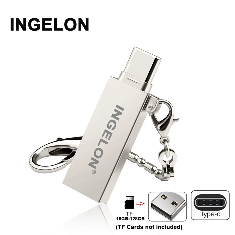 Ingelon Micro SD Card Reader USB to USB C Adapter Cartao de Memoria Cardreader Micro SD to Type-C USB 2.0 Adaptor for Macbook
Ingelon Micro SD Card Reader USB to USB C Adapter Cartao de Memoria Cardreader Micro SD to Type-C USB 2.0 Adaptor for Macbook