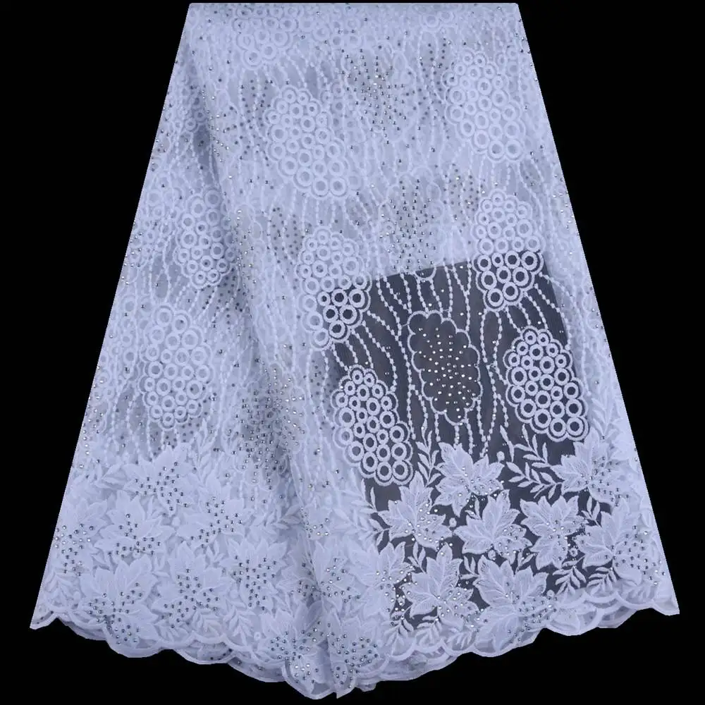 Pure White African Tulle Lace Fabrics High Quality French Milk Silk Lace Fabric Embroidered Lace With Stones For Wedding S1644
Pure White African Tulle Lace Fabrics High Quality French Milk Silk Lace Fabric Embroidered Lace With Stones For Wedding S1644