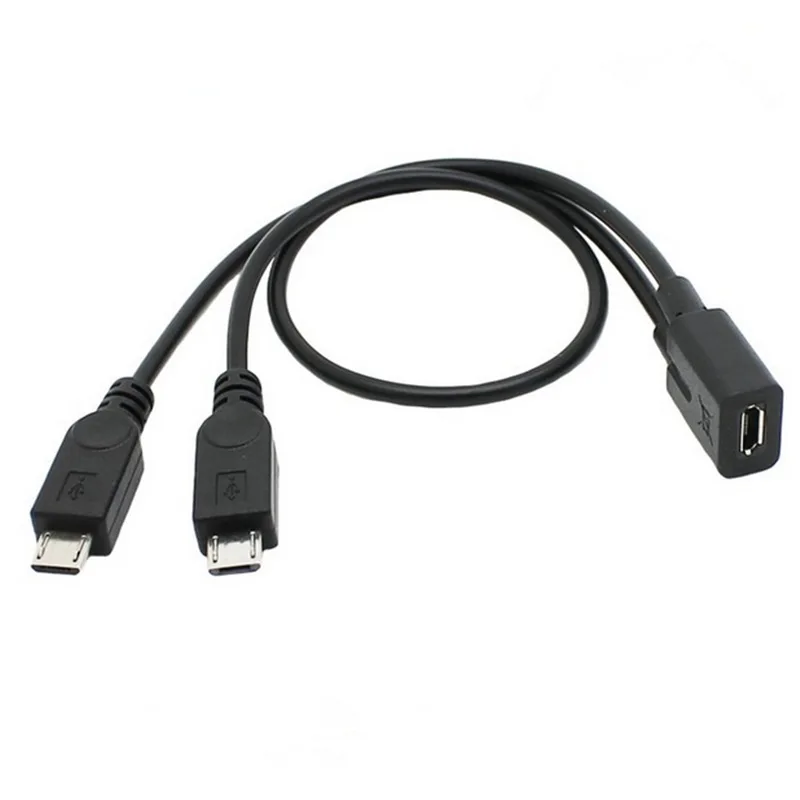 Micro USB 2.0 Splitter Y 1 Female to 2 Male Data Charge Cable Extension Cord For phone Camera High Quality sync data cable
Micro USB 2.0 Splitter Y 1 Female to 2 Male Data Charge Cable Extension Cord For phone Camera High Quality sync data cable