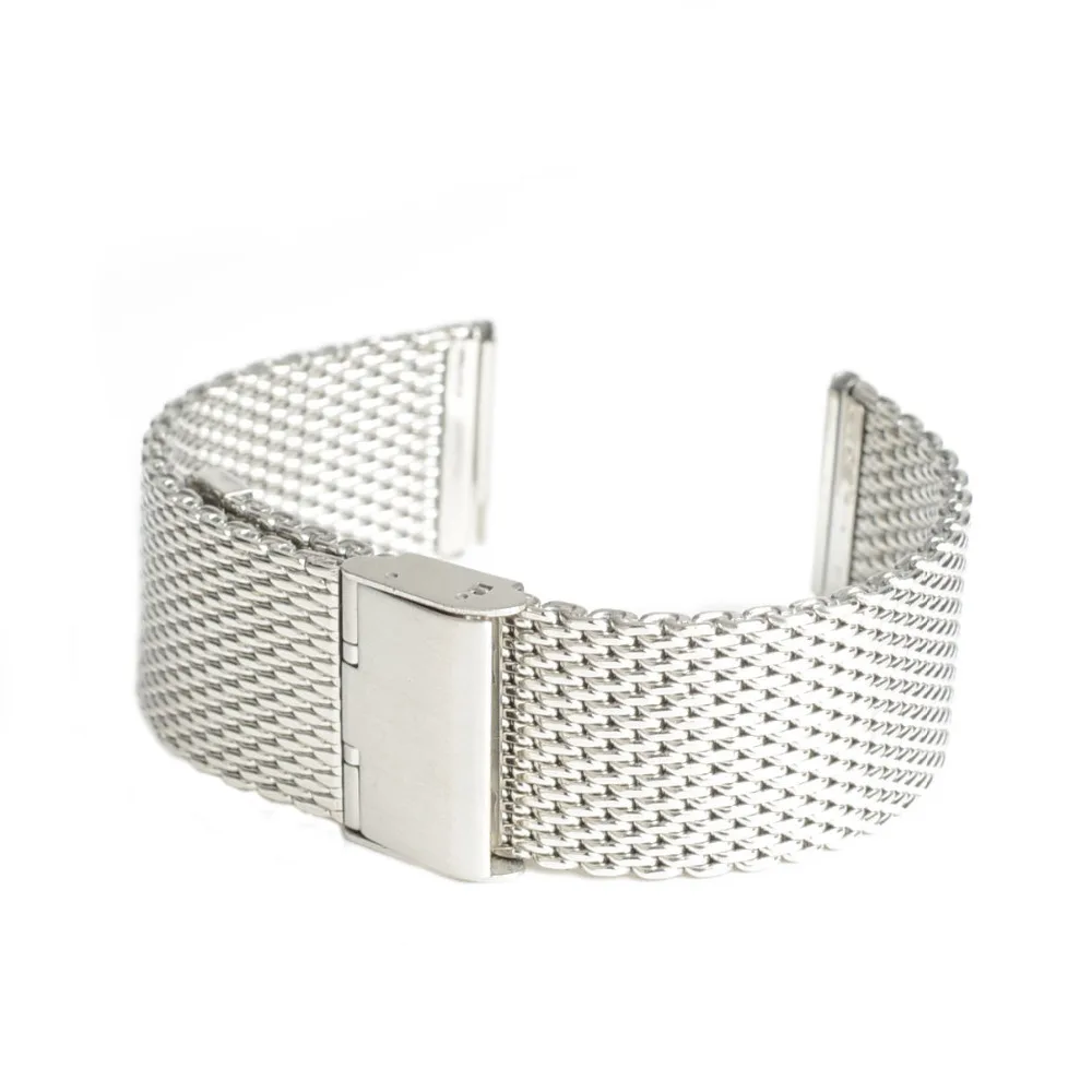 Mesh Milanese Loop Watchbands Silver Bracelet Wrist Watch Band Strap Deployment clasp Gift 18mm 20mm 22mm 24mm horlogeband
Mesh Milanese Loop Watchbands Silver Bracelet Wrist Watch Band Strap Deployment clasp Gift 18mm 20mm 22mm 24mm horlogeband
