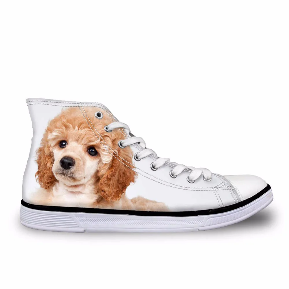 Fashion Dog Pattern Women High Top Vulcanize Shoes Poodle 3D Printing High-top Canvas Leisure casual shoes for Women Mujer
Fashion Dog Pattern Women High Top Vulcanize Shoes Poodle 3D Printing High-top Canvas Leisure casual shoes for Women Mujer