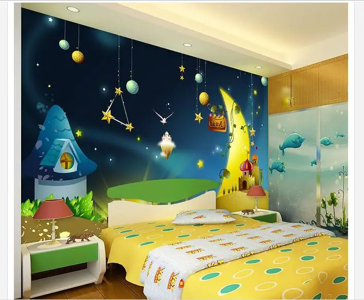 Custom mural 3D non-woven wallpaper Cartoon star children bedroom living room TV background wall Children's paintings
Custom mural 3D non-woven wallpaper Cartoon star children bedroom living room TV background wall Children's paintings