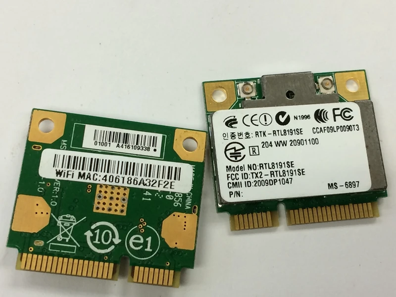 SSEA сетевая карта для RealTek RTL8191se Half Mini PCI-E Wifi беспроводная карта 802,11 B/g/n
SSEA сетевая карта для RealTek RTL8191se Half Mini PCI-E Wifi беспроводная карта 802,11 B/g/n