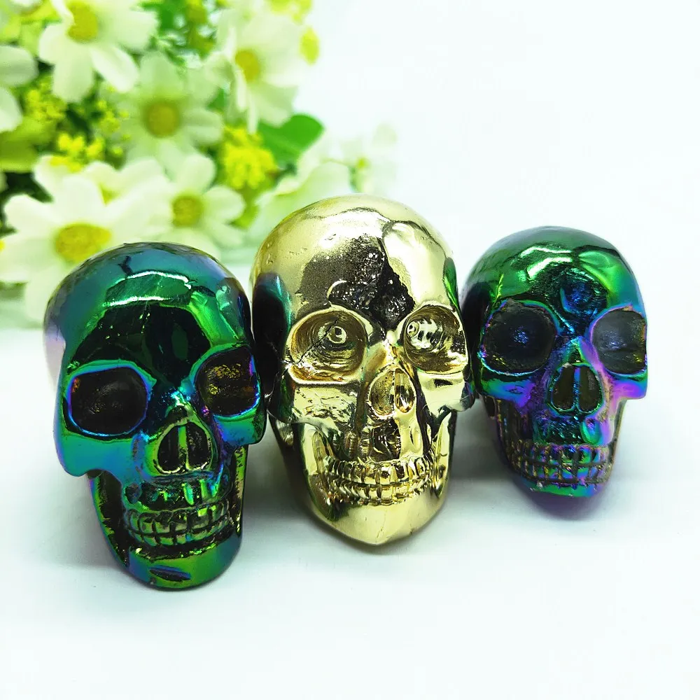 5CM Beautiful Natural golden Aura angel crystal skull Titanium quartz gemstone skull reiki Healing Feng Shui
5CM Beautiful Natural golden Aura angel crystal skull Titanium quartz gemstone skull reiki Healing Feng Shui