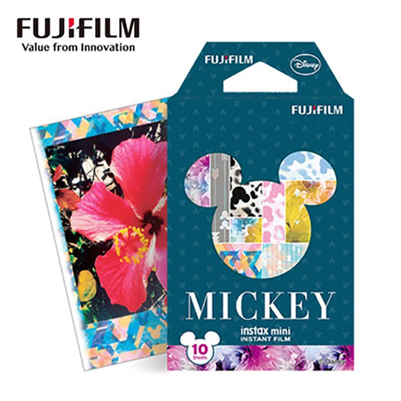 Фото Фотобумага Fujifilm Fuji Instax Mini 8 10 листов пленка с Микки Маусом для мгновенных