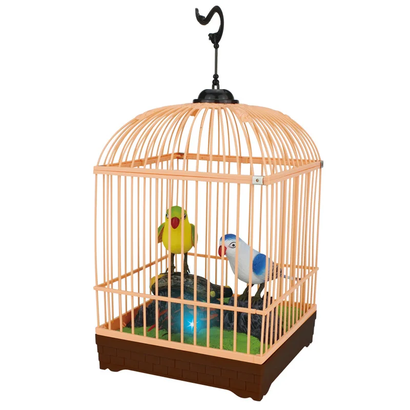 Voice Control Electric Simulation Induction Sing Move Bird Cage Birdcage Toy Home Decoration Garden Ornaments Chrismas Gift
Voice Control Electric Simulation Induction Sing Move Bird Cage Birdcage Toy Home Decoration Garden Ornaments Chrismas Gift