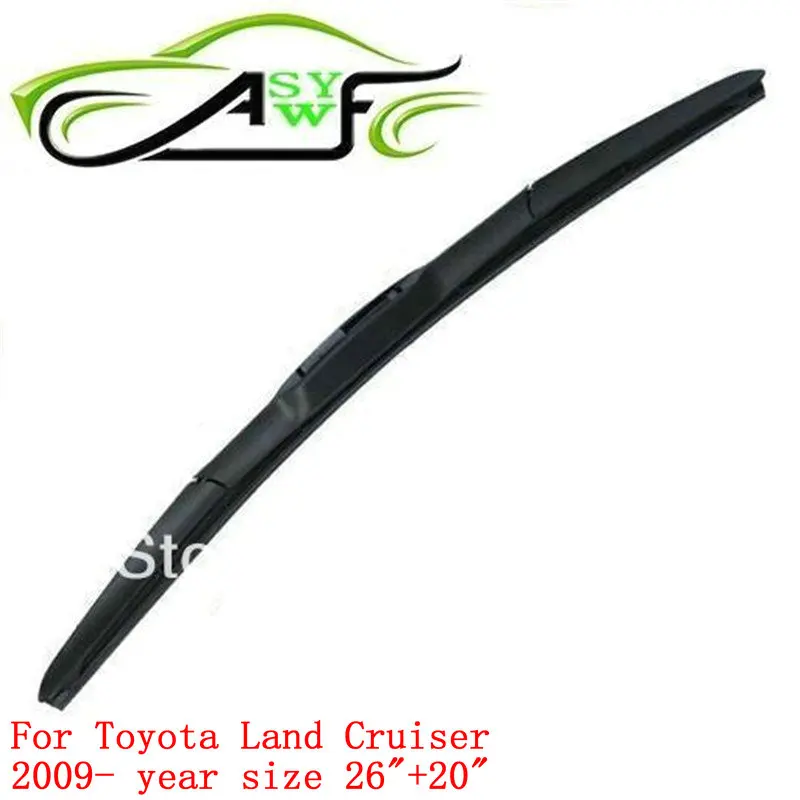 Автомобильные аксессуары для Toyota Land Cruiser (начиная с 2009 года), автомобильные стеклоочистители 26 + 20 дюймов, универсальные резиновые дворники, 2 шт.
Автомобильные аксессуары для Toyota Land Cruiser (начиная с 2009 года), автомобильные стеклоочистители 26 + 20 дюймов, универсальные резиновые дворники, 2 шт.