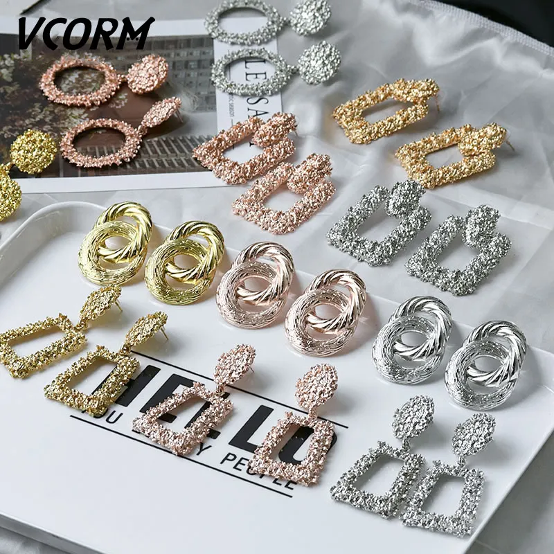 VCORM Statement Geometric Long Metal Drop Earrings for Women Fashion Vintage Big Gold Silver Color Dangle Earring 2019 Jewelry
VCORM Statement Geometric Long Metal Drop Earrings for Women Fashion Vintage Big Gold Silver Color Dangle Earring 2019 Jewelry