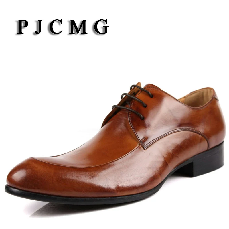 PJCMG Oxford Shoes Brown/ Black Mens Business Dress Lace-Up Shoes Genuine Leather Pointed Toe Mens Wedding Shoes
PJCMG Oxford Shoes Brown/ Black Mens Business Dress Lace-Up Shoes Genuine Leather Pointed Toe Mens Wedding Shoes