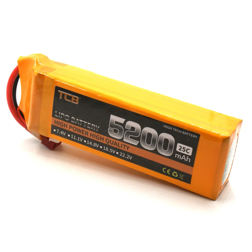TCB LiPo Battery 14.8v 5200mAh 25C 4s RC airplane cell factory-outlet goods of consistent quality free shipping
TCB LiPo Battery 14.8v 5200mAh 25C 4s RC airplane cell factory-outlet goods of consistent quality free shipping