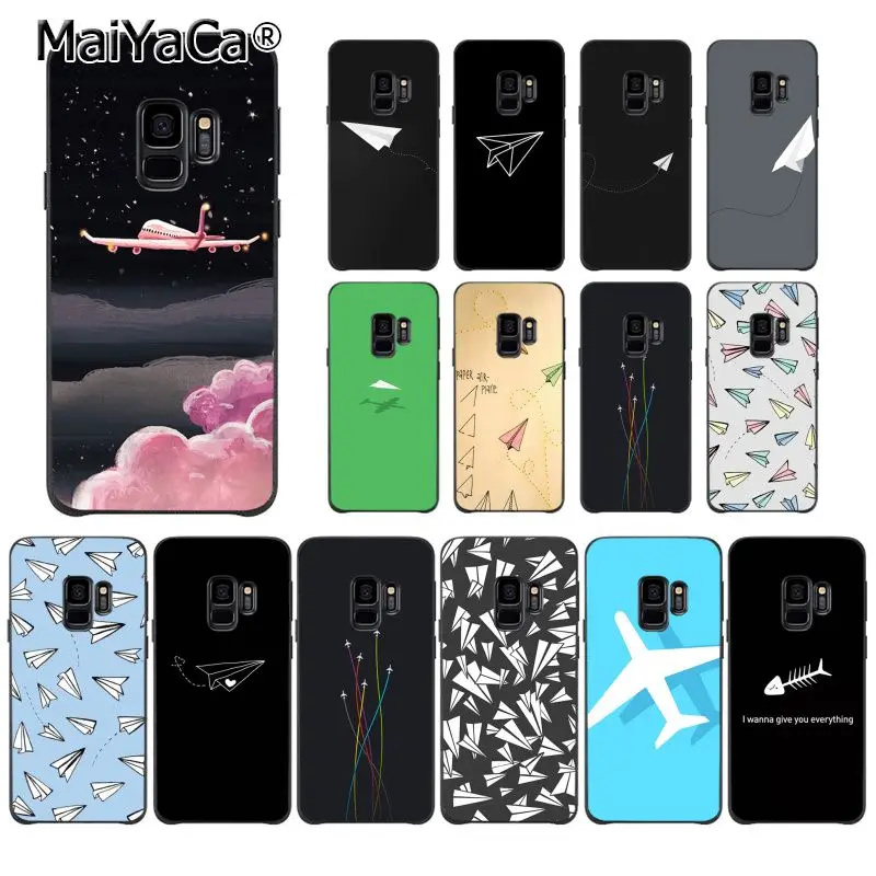 MaiYaCa Travel the world бумажный самолет чехол для телефона Samsung Galaxy S20 S8 S7 edge S6 S10 Lite S10Plus S10E S9