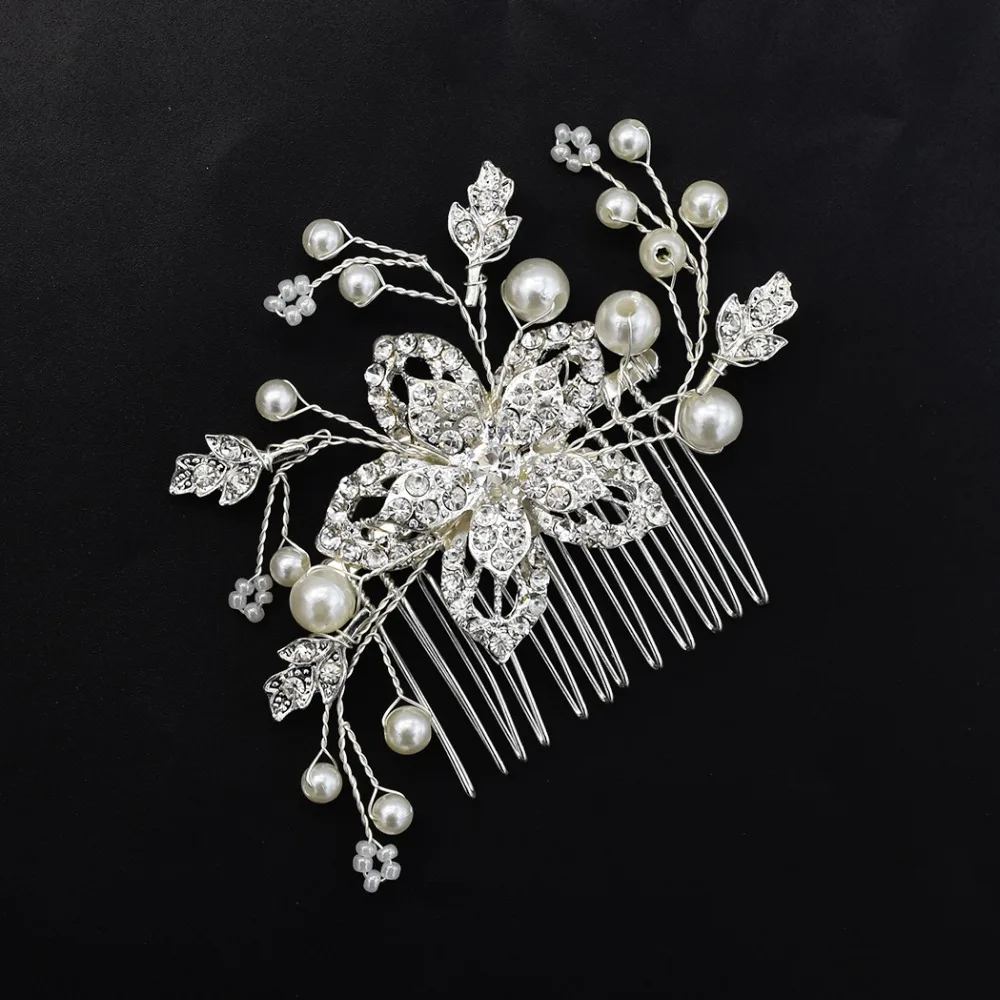 Rose Color Vine Bridesmaid Head Piece Crystal Bride Hair Accessories Metal Leaf Flower Haipin Wedding Hair Comb
Rose Color Vine Bridesmaid Head Piece Crystal Bride Hair Accessories Metal Leaf Flower Haipin Wedding Hair Comb