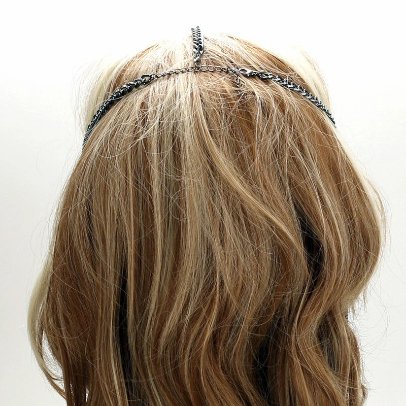 Punk Style Head Chain Jewelry Alloy Headwear Multi-layer Tassel Head Chain Halloween Masquerade Headwear Jewellery for Women
Punk Style Head Chain Jewelry Alloy Headwear Multi-layer Tassel Head Chain Halloween Masquerade Headwear Jewellery for Women