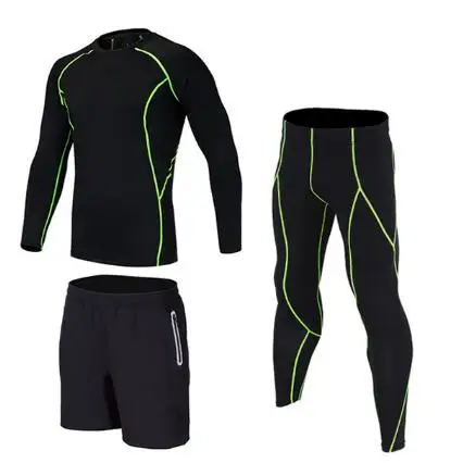 3 pieces Running Sets Men's Sportswear Compression Tights For Fitness Running Basketball Soccer Jersey Gym Clothing
3 pieces Running Sets Men's Sportswear Compression Tights For Fitness Running Basketball Soccer Jersey Gym Clothing