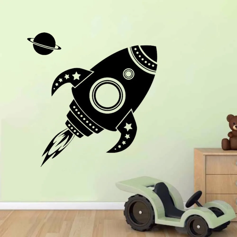 Rocketship Wall Decal Sticker Art Decor Removable Vinyl Adhesive Living Room Decoration Children Kid Boys Room Decal
Rocketship Wall Decal Sticker Art Decor Removable Vinyl Adhesive Living Room Decoration Children Kid Boys Room Decal