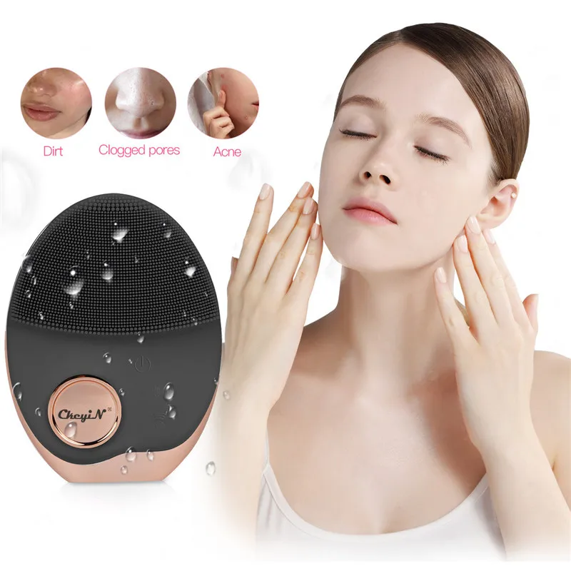USB Facial Cleansing Brush Sonic Vibration Powerful Face Blackhead Cleaner Silicone Face Washing Brush with Therapy LED Light
USB Facial Cleansing Brush Sonic Vibration Powerful Face Blackhead Cleaner Silicone Face Washing Brush with Therapy LED Light