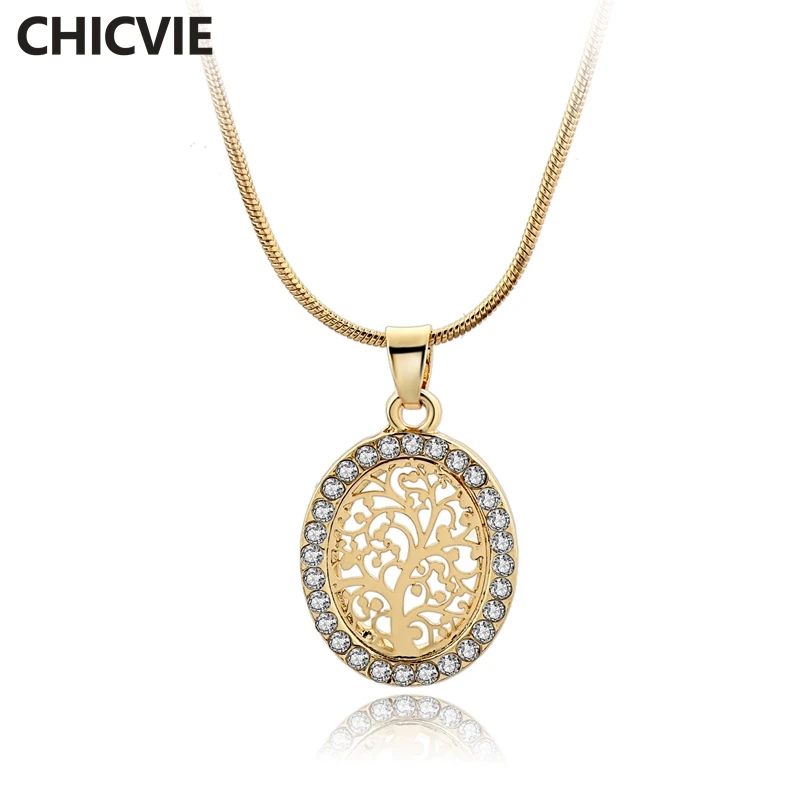 CHICVIE New Gold & Silver Tree Of Life Necklace Pendant Charm Necklace Women boho Jewelry Statement Bohemian Necklaces SNE180036
CHICVIE New Gold & Silver Tree Of Life Necklace Pendant Charm Necklace Women boho Jewelry Statement Bohemian Necklaces SNE180036