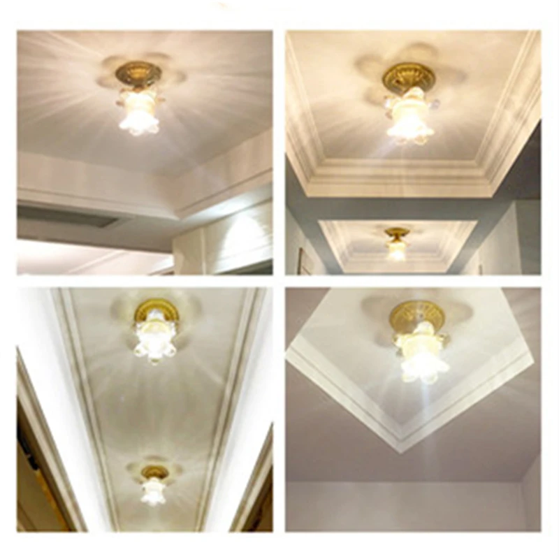 European Copper Aisle Lights Corridor Lights Porch Lights Creative Simple Lamps LED Crystal Ceiling Lamp Balcony Lighting
European Copper Aisle Lights Corridor Lights Porch Lights Creative Simple Lamps LED Crystal Ceiling Lamp Balcony Lighting