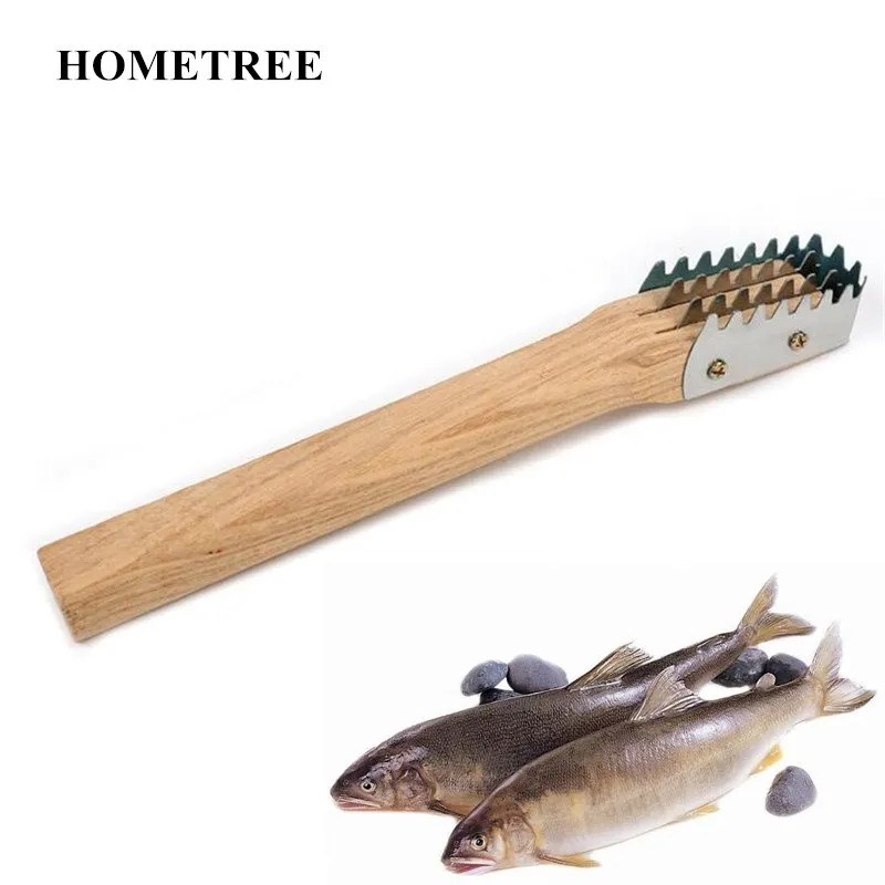 Нож HOMETREE H454 для быстрой очистки кухонный скребок рыбной чешуи из нержавеющей