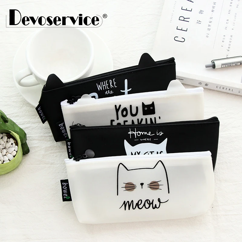 1Pc Kawaii Cute Cat Pen Bag Pencil Bag Silicon School Stationary Receive Tool Makeup Pouch Cosmetics Pencil Case Office Supplies
1Pc Kawaii Cute Cat Pen Bag Pencil Bag Silicon School Stationary Receive Tool Makeup Pouch Cosmetics Pencil Case Office Supplies
