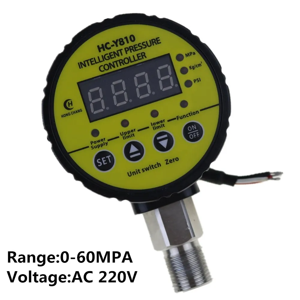 Pressure switch / air compressor switch / pump electronic pressure 220V AC switch/electronic pressure switch 0-60mpa
Pressure switch / air compressor switch / pump electronic pressure 220V AC switch/electronic pressure switch 0-60mpa