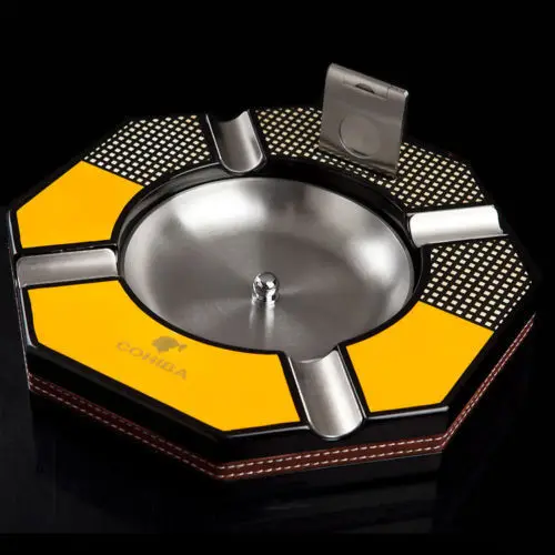 Cohiba Fashion Cigar Cigarette Holder Ashtray with a Cutter Paint Wooden Metal Detachable Bowl as Free Gift Box
Cohiba Fashion Cigar Cigarette Holder Ashtray with a Cutter Paint Wooden Metal Detachable Bowl as Free Gift Box