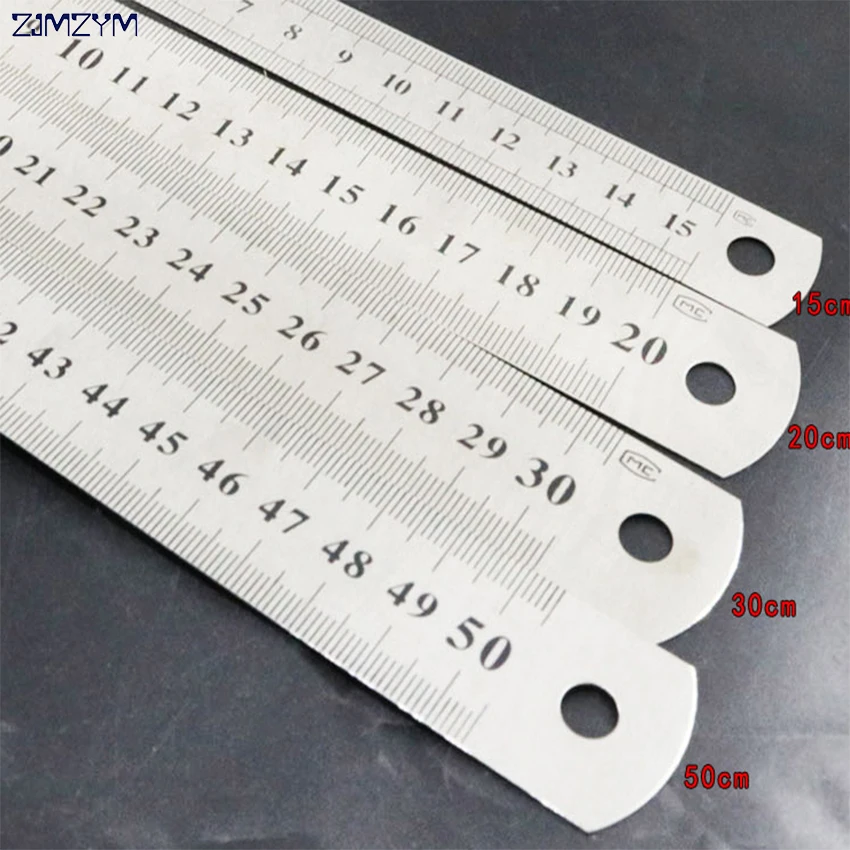 15/20/30/50cm 6/8/12/15 inch Metric Rule Stainless Steel Ruler Metal Straight Ruler Precision Double Sided Ruler
15/20/30/50cm 6/8/12/15 inch Metric Rule Stainless Steel Ruler Metal Straight Ruler Precision Double Sided Ruler