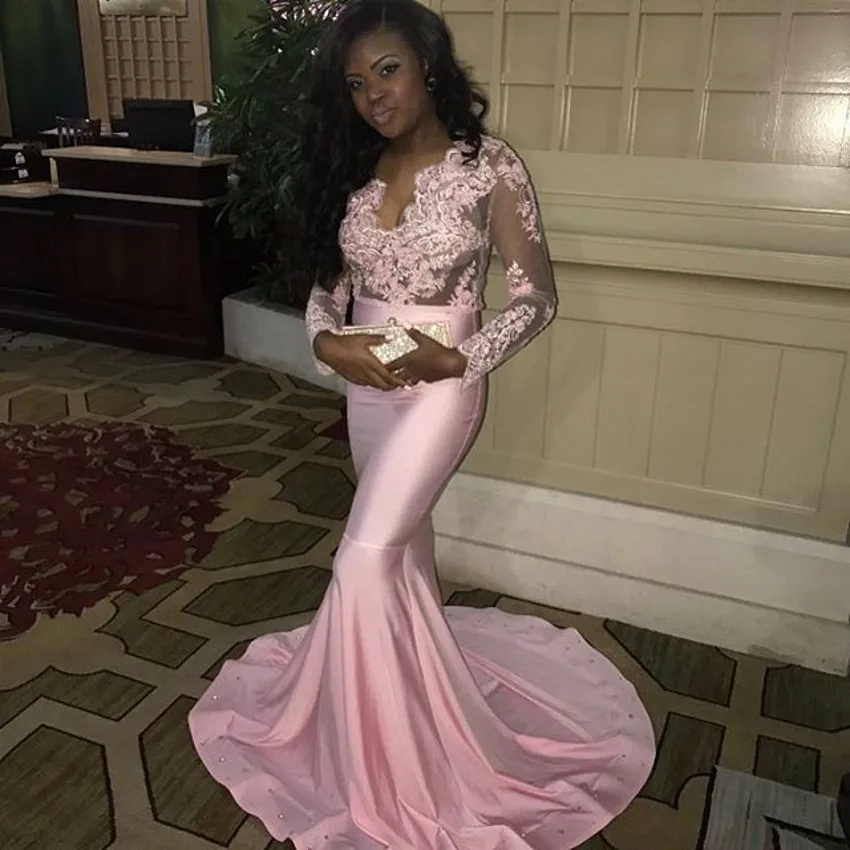 Pink African Mermaid Prom Dresses Long 2021 gala jurken Long Sleeve Imported Party Dress Custom Made Formal Evening Gowns
Pink African Mermaid Prom Dresses Long 2021 gala jurken Long Sleeve Imported Party Dress Custom Made Formal Evening Gowns