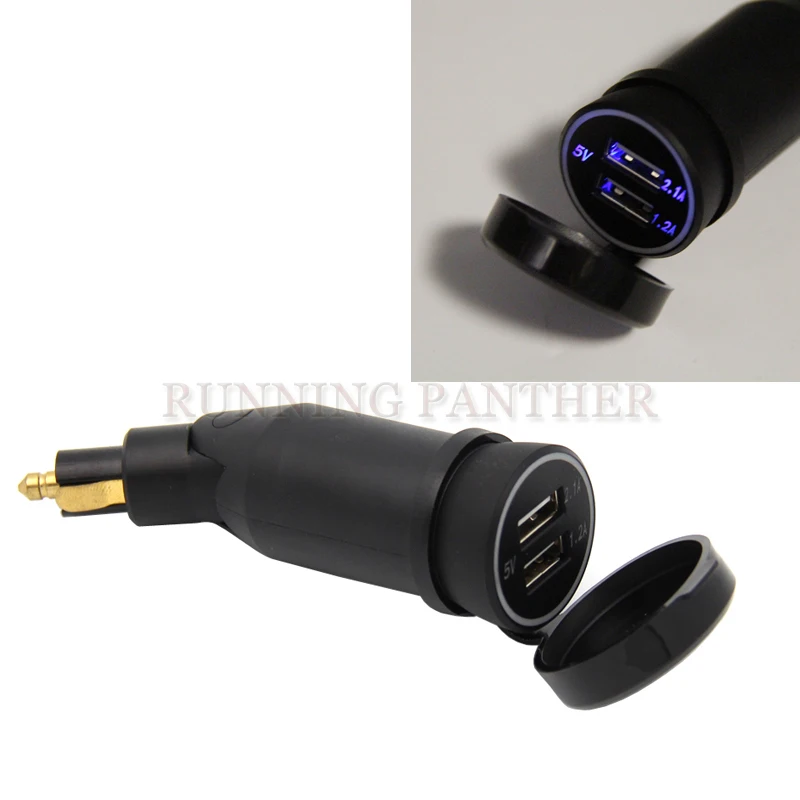 Регулируемое зарядное устройство с двумя портами USB для BMW F800/F650/F700/R1150/R1200GS/R1200RT |