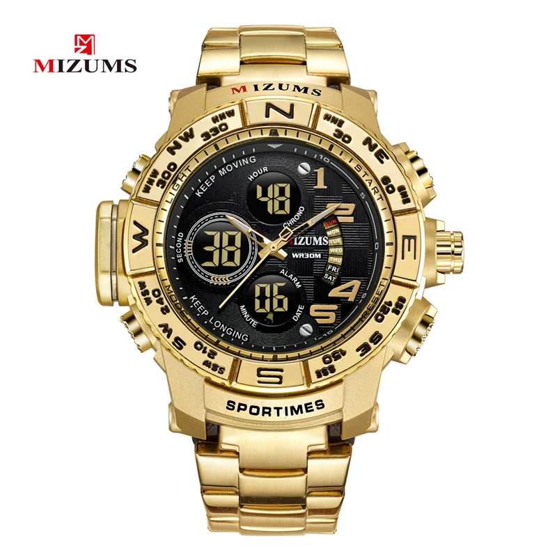 Luxury Brand Men's Watch Golden Steel Band Casual Quartz Watch For Men LED Digital Waterproof Sports Wristwatches Clock Male New
Luxury Brand Men's Watch Golden Steel Band Casual Quartz Watch For Men LED Digital Waterproof Sports Wristwatches Clock Male New