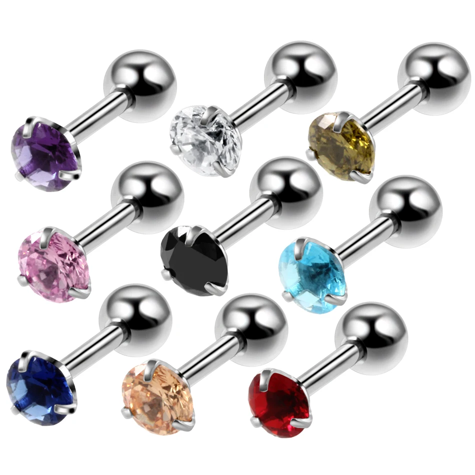 3pcs/lot Surgical Steel with Prong Set Round Crystal Gem Ear Tragus Helix Barbell Earrings Cartilage Piercing Fashion Jewelry
3pcs/lot Surgical Steel with Prong Set Round Crystal Gem Ear Tragus Helix Barbell Earrings Cartilage Piercing Fashion Jewelry