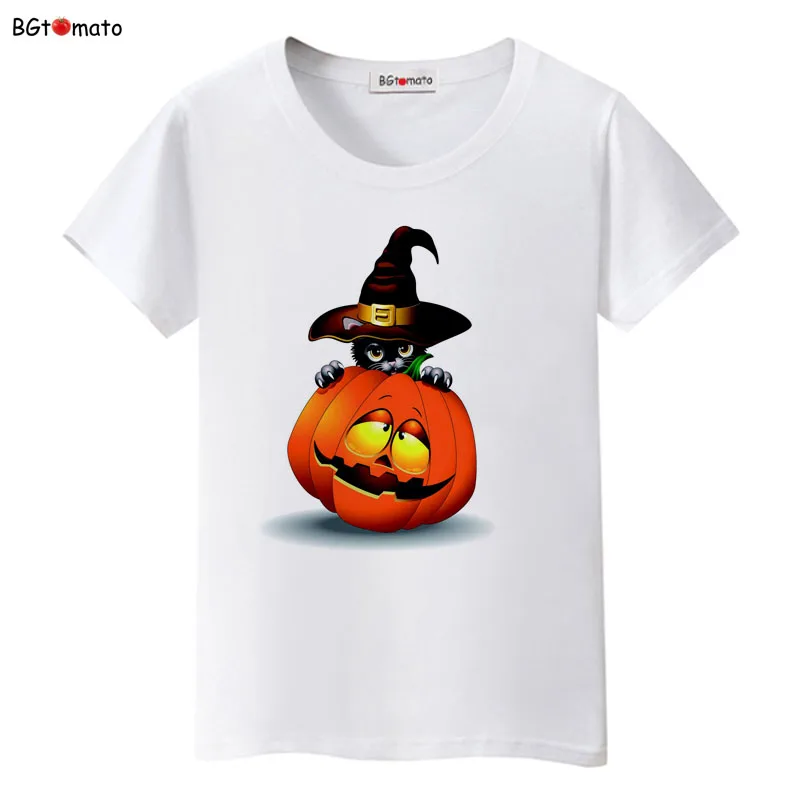 BGtomato Halloween cat pumpkin t shirt women favorite lovely cat shirts Popular brand tee shirt trend top tees
BGtomato Halloween cat pumpkin t shirt women favorite lovely cat shirts Popular brand tee shirt trend top tees