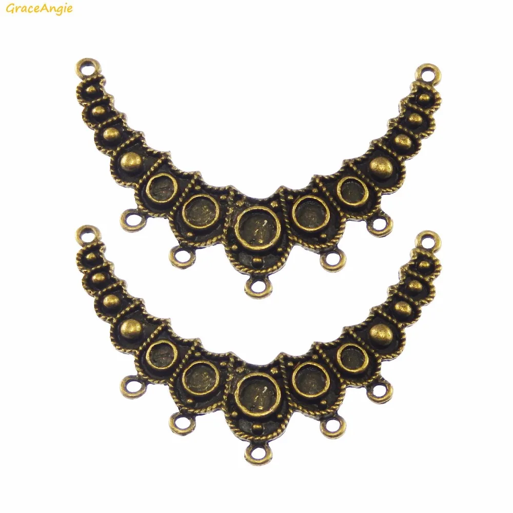 GraceAngie 10PCS Crescent Moon Style Bronze Zinc Alloy Handmade Necklace Connectors Jewelry Finding Earring Bracelet Accessories
GraceAngie 10PCS Crescent Moon Style Bronze Zinc Alloy Handmade Necklace Connectors Jewelry Finding Earring Bracelet Accessories