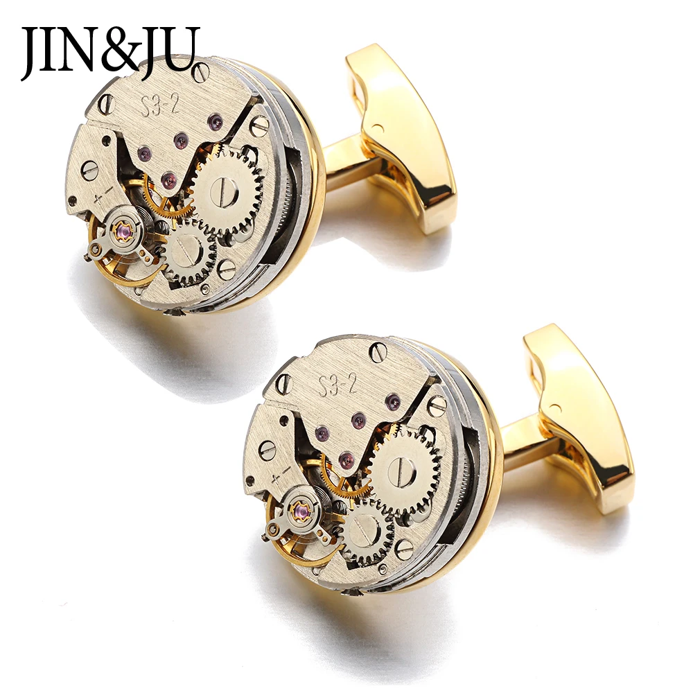 JIN&JU Watch Movement Cufflinks For Men Non-Functiona Steampunk Gear Mechanism Cuff Buttons Guest Gift Relojes Gemelos Запонки
JIN&JU Watch Movement Cufflinks For Men Non-Functiona Steampunk Gear Mechanism Cuff Buttons Guest Gift Relojes Gemelos Запонки