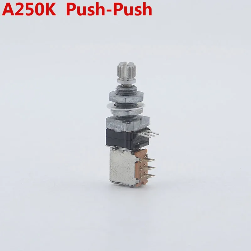 1 Piece High Quality GuitarFamily A250K Push Push Pot Potentiometer For Electric Guitar/Bass Made in Japan
1 Piece High Quality GuitarFamily A250K Push Push Pot Potentiometer For Electric Guitar/Bass Made in Japan