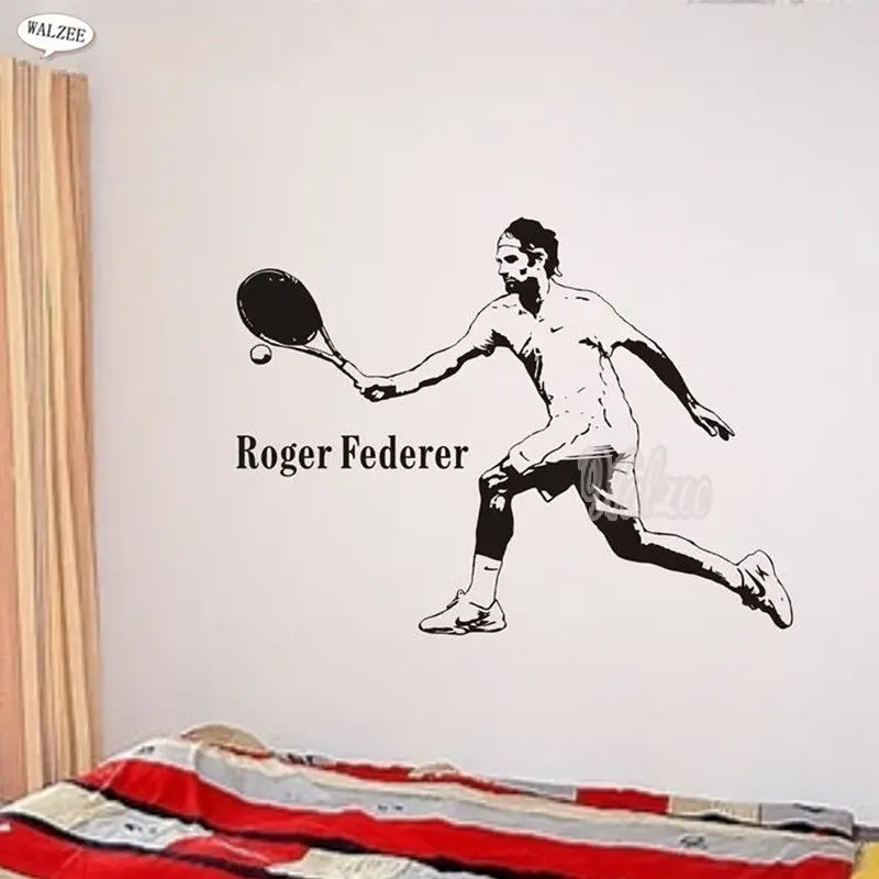 Removable Wallpaper Roger Federer Vinyl Wall Sticker 3D Tennis Player Poster DIY Decal
Removable Wallpaper Roger Federer Vinyl Wall Sticker 3D Tennis Player Poster DIY Decal