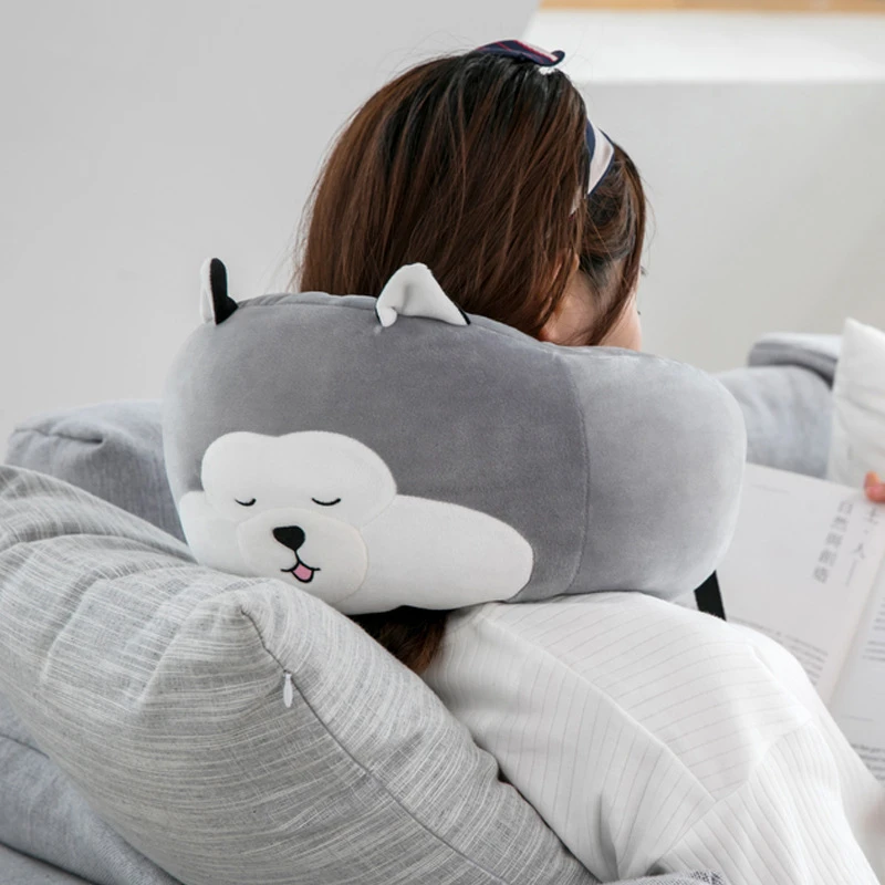U-Shape Travel Pillow for Airplane Inflatable Neck Pillow Cushion Travel Accessories Comfortable Plush Dog Pillows for Sleep
U-Shape Travel Pillow for Airplane Inflatable Neck Pillow Cushion Travel Accessories Comfortable Plush Dog Pillows for Sleep