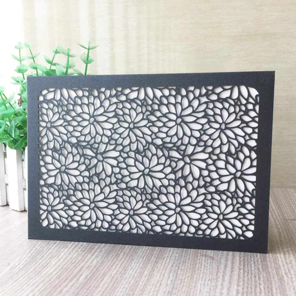 50pcs Laser Cut Hollow Out Flower Wedding Invitation Card Birthday Party Invitations Greeting Name Card
50pcs Laser Cut Hollow Out Flower Wedding Invitation Card Birthday Party Invitations Greeting Name Card
