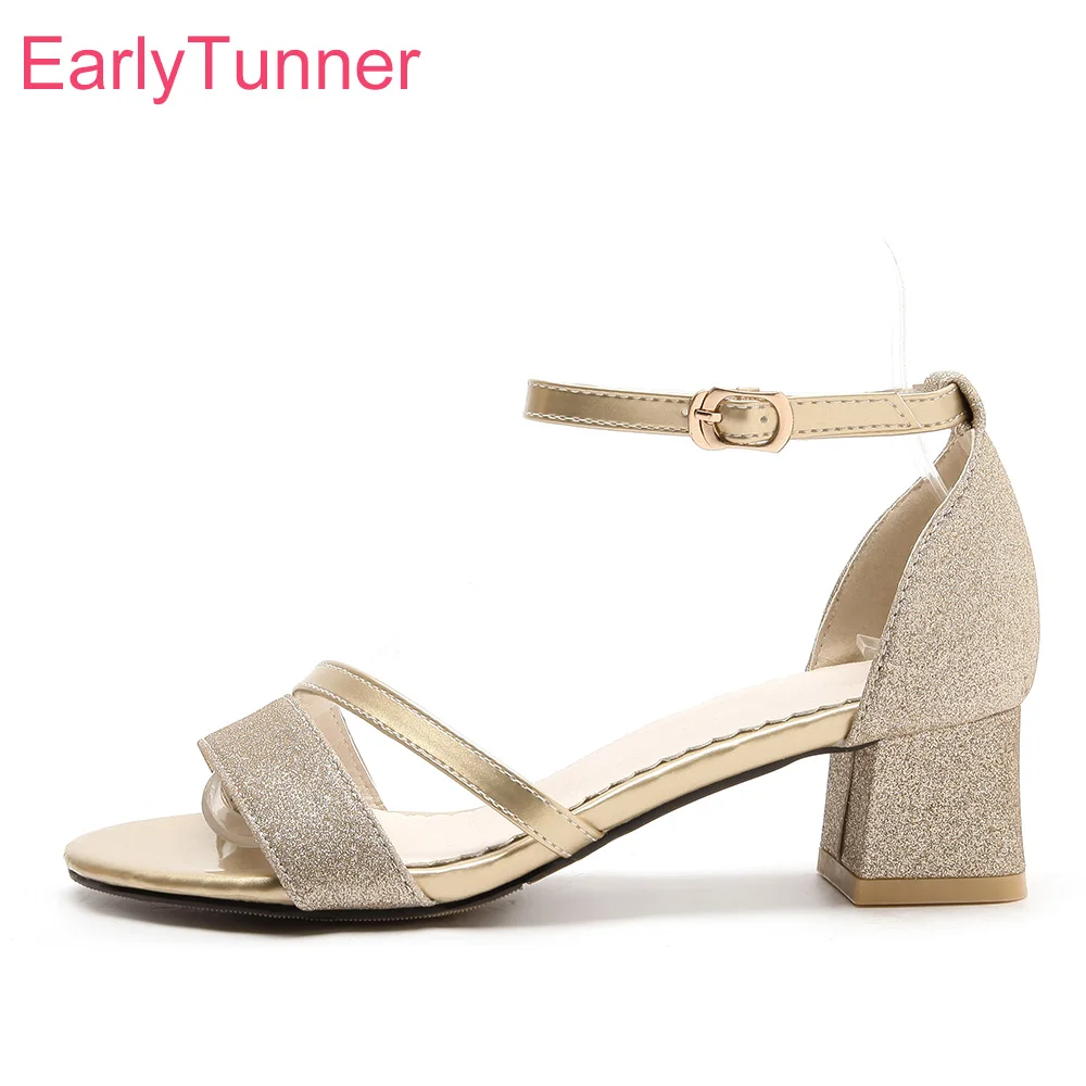 Brand New Sales Sexy Gold Silver Women Nude Sandals Chunky Med Heels Lady Glitter Shoes EH181 Plus Big Small Size 10 31 45 52
Brand New Sales Sexy Gold Silver Women Nude Sandals Chunky Med Heels Lady Glitter Shoes EH181 Plus Big Small Size 10 31 45 52
