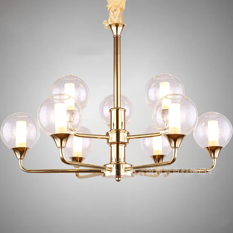Northern European style chandelier led creative personality magic bean glass ball log living room restaurant simple hall lightin
Northern European style chandelier led creative personality magic bean glass ball log living room restaurant simple hall lightin