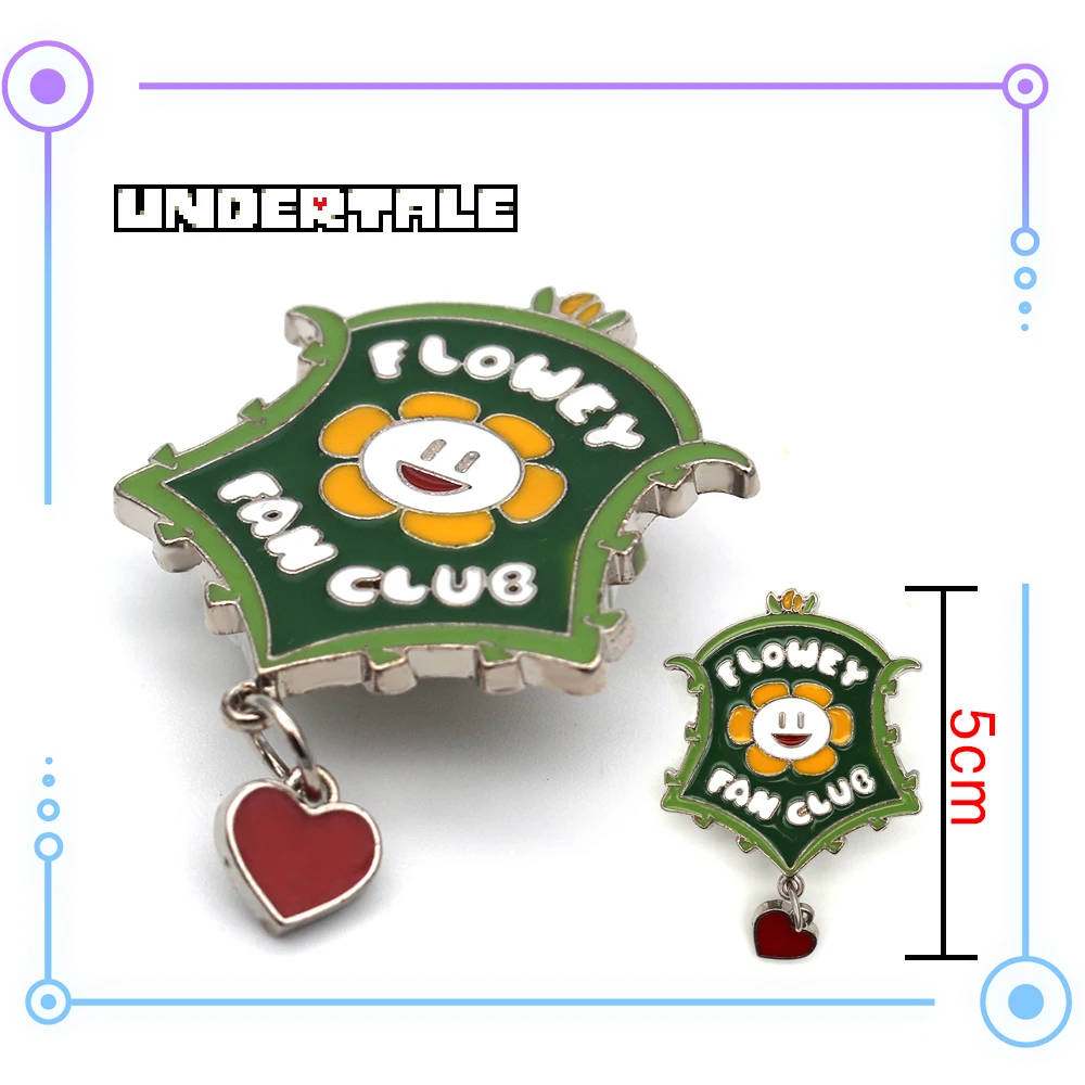 OHCOMICS Горячая игра Undertale металлический значок цинковый сплав булавка брошь