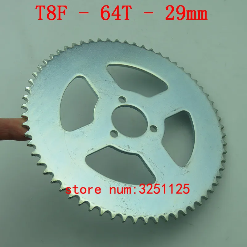 T8F Silver Rear chain Sprocket 29mm 64T Tooth For 47cc 49cc Pocket Bike Mini Quad ATV Motor Mini Pit Dirt Motard and Bikes
T8F Silver Rear chain Sprocket 29mm 64T Tooth For 47cc 49cc Pocket Bike Mini Quad ATV Motor Mini Pit Dirt Motard and Bikes