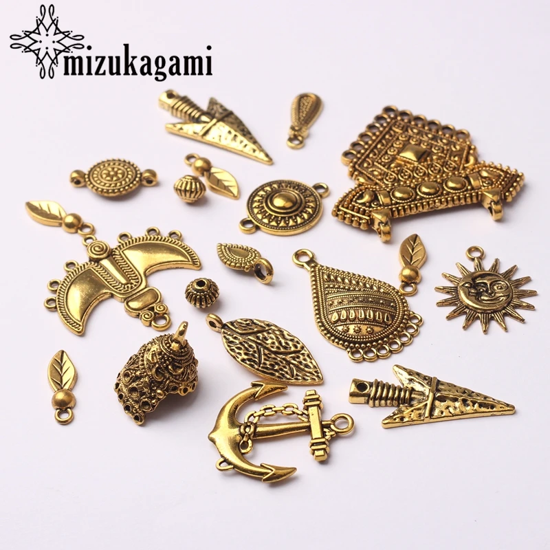 Retro Zinc Alloy Golden Charms 1 Pack/lot Random Mixed Charms Connector For DIY Earrings Jewelry Making Accessories
Retro Zinc Alloy Golden Charms 1 Pack/lot Random Mixed Charms Connector For DIY Earrings Jewelry Making Accessories