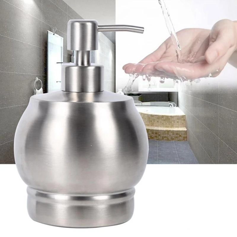 550Ml Stainless Steel Soap Dispenser Pump Lotion Bottle Kitchen Bathroom Detergent Shampoo Shower Hand Wash Bottle Pump Holder
550Ml Stainless Steel Soap Dispenser Pump Lotion Bottle Kitchen Bathroom Detergent Shampoo Shower Hand Wash Bottle Pump Holder