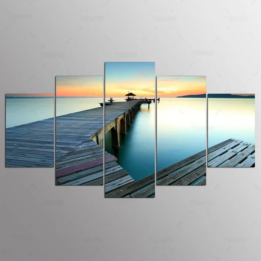5 Piece HD Printed The pier under the setting sun Art Canvas Painting Wall Pictures for Living Room Modern Free Shipping kn-1148
5 Piece HD Printed The pier under the setting sun Art Canvas Painting Wall Pictures for Living Room Modern Free Shipping kn-1148