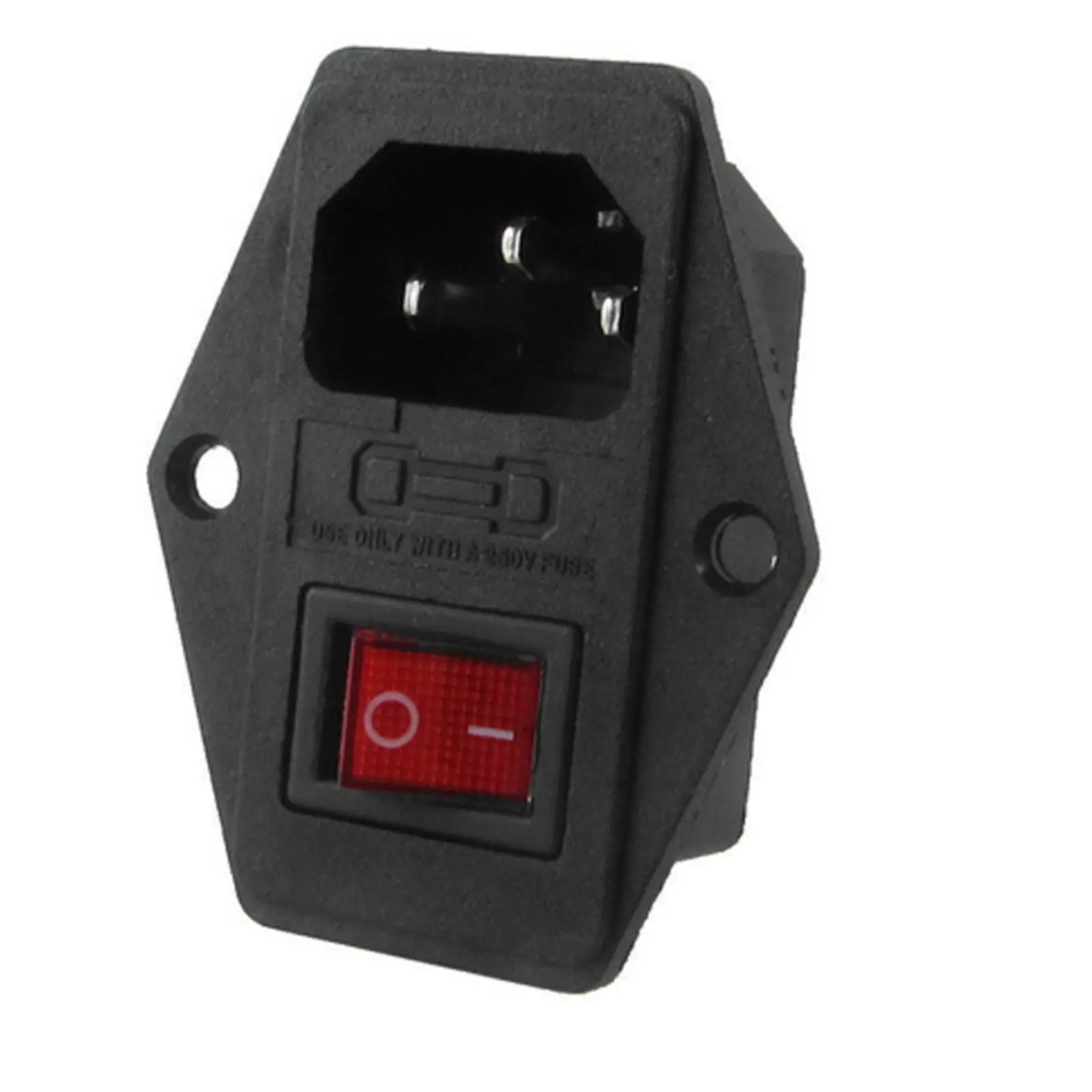 YOCOMYLY 10pcs Black Plastic Housing AC 250V 15A 3 Pins C14 Power Socket w Red Rocker Switch
YOCOMYLY 10pcs Black Plastic Housing AC 250V 15A 3 Pins C14 Power Socket w Red Rocker Switch