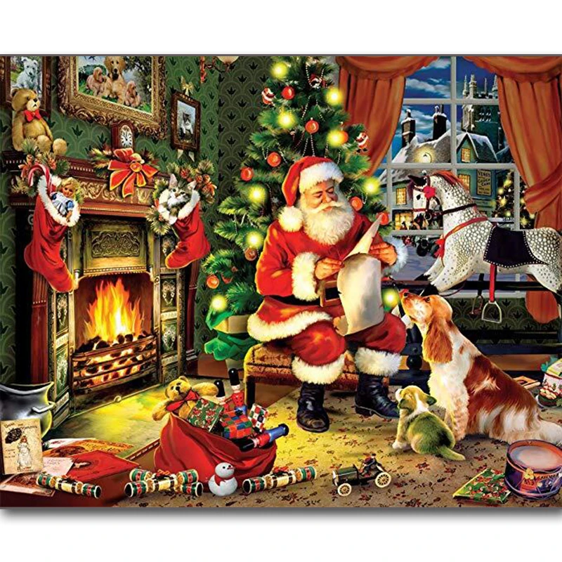 Full Square/Round Drill 5D DIY Diamond Painting "Christmas Santa Claus" 3D Embroidery Cross Stitch Mosaic Decor
Full Square/Round Drill 5D DIY Diamond Painting "Christmas Santa Claus" 3D Embroidery Cross Stitch Mosaic Decor
