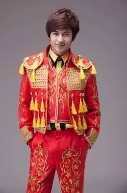 Court blazer men formal dress latest coat pant designs suit men spanish bullfighting suits for men's singer dance red white
Court blazer men formal dress latest coat pant designs suit men spanish bullfighting suits for men's singer dance red white