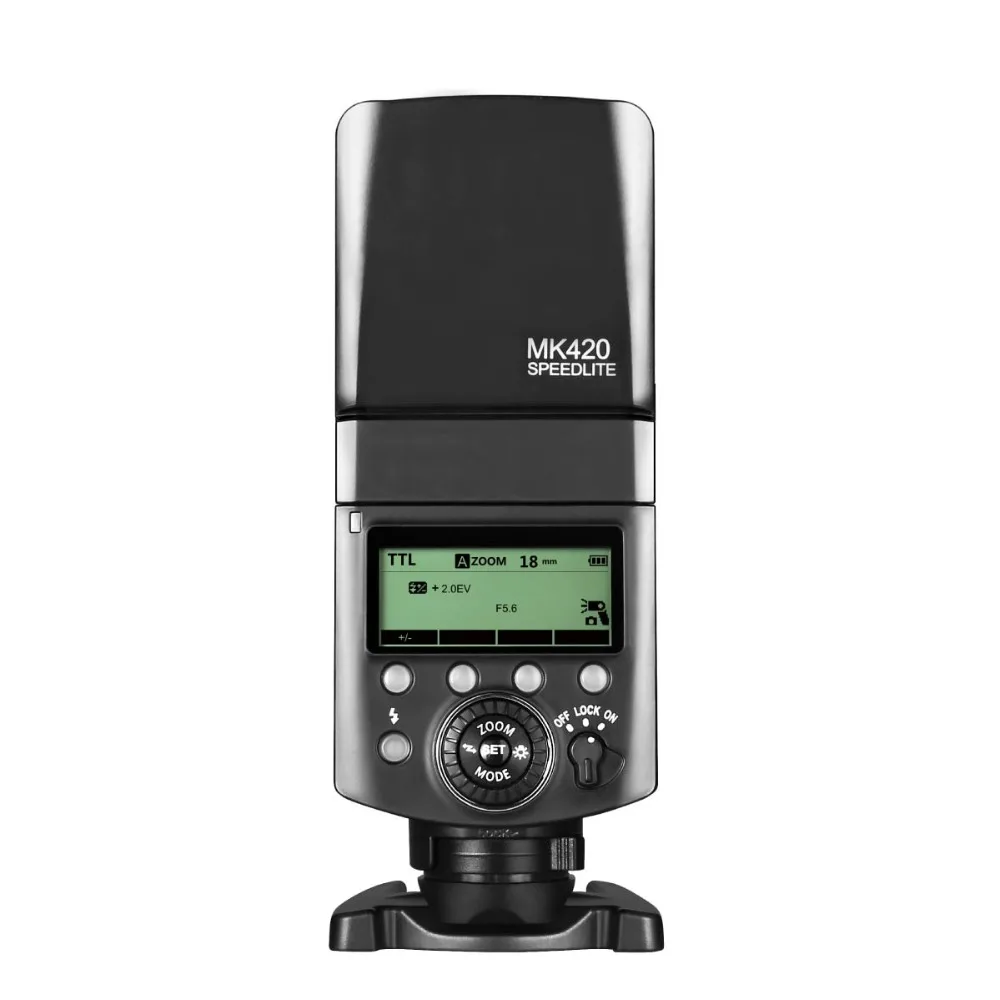 MEKE Meike MK-420F LCD Multi-Functional Long-Lasting Lithium Battery Flash Speedlite for Fuji Digital Camera
MEKE Meike MK-420F LCD Multi-Functional Long-Lasting Lithium Battery Flash Speedlite for Fuji Digital Camera
